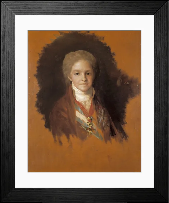 Framed Print : GOYA Y LUCIENTES, Francisco de (1746-1828). Infante Don Carlos Maria Isidro of Boubon. 1800. Oil on canvas. SPAIN. Madrid. Prado Museum. AISA / Everett Collection**US SALES ONLY**