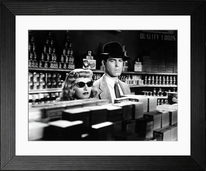 Framed Print : DOUBLE INDEMNITY, Barbara Stanwyck, Fred MacMurray, 1944