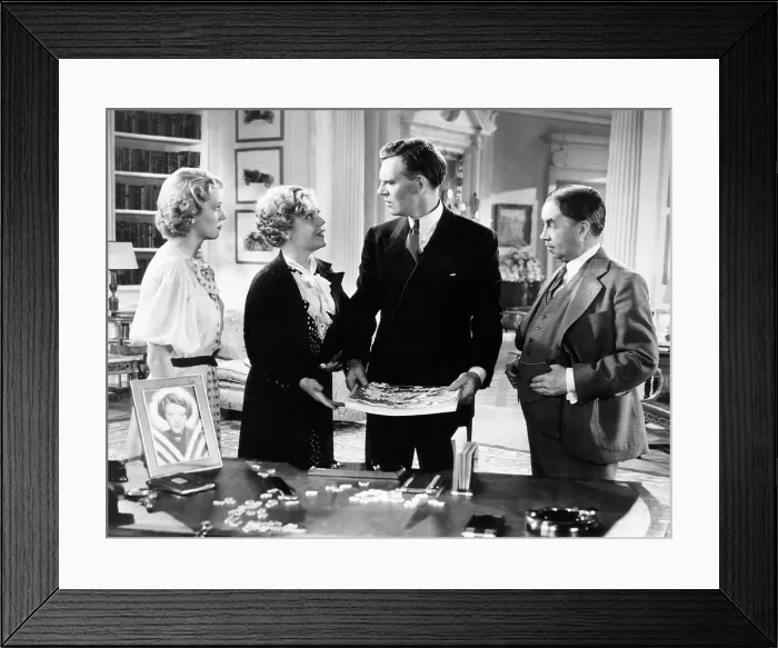 Framed Print : DODSWORTH, from left: Ruth Chatterton (in photograph), Kathryn Marlowe, Spring Byington, Walter Huston, Harlan Briggs, 1936