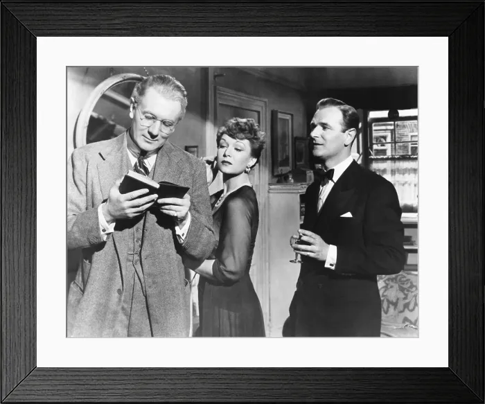 Framed Print : THE BROWNING VERSION, from left: Michael Redgrave, Jean Kent, Nigel Patrick, 1951 Framed Print : THE BROWNING VERSION, from left: Michael Redgrave, Jean Kent, Nigel Patrick, 1951