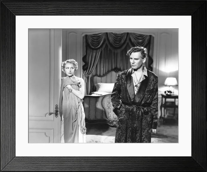 Framed Print : DODSWORTH, from left, Ruth Chatterton, Walter Huston, 1936