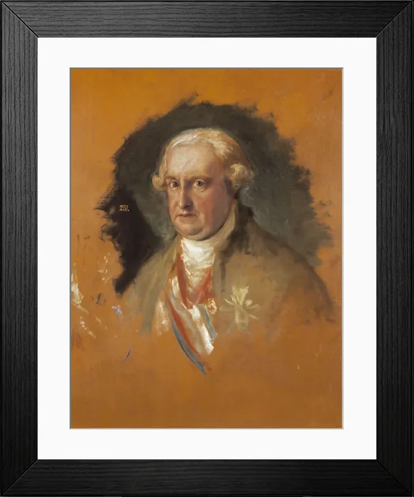 Framed Print : GOYA Y LUCIENTES, Francisco de (1746-1828). Infante Don Antonio Pascual. 1800. Study from life, preparatory for the painting 'Charles IV and his Family'. Oil on canvas