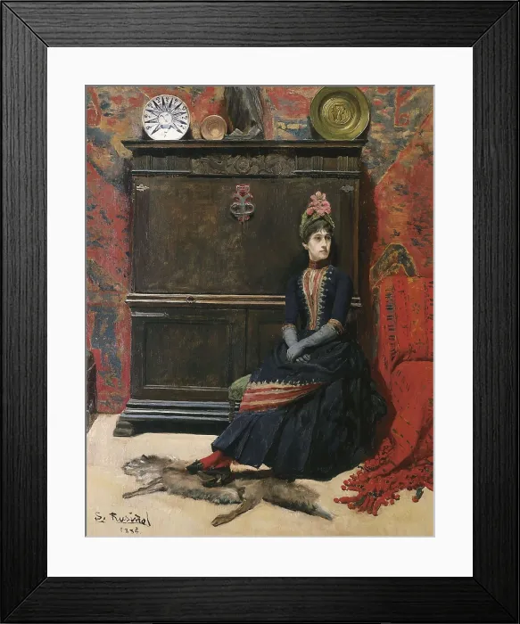 Framed Print : RUSIOL i PRATS, Sainttiago (1861-1931). An Artist at the first Cau Ferrat. 1886. Modernism. Oil on canvas. Private Collection. AISA / Everett Collection**US SALES ONLY**