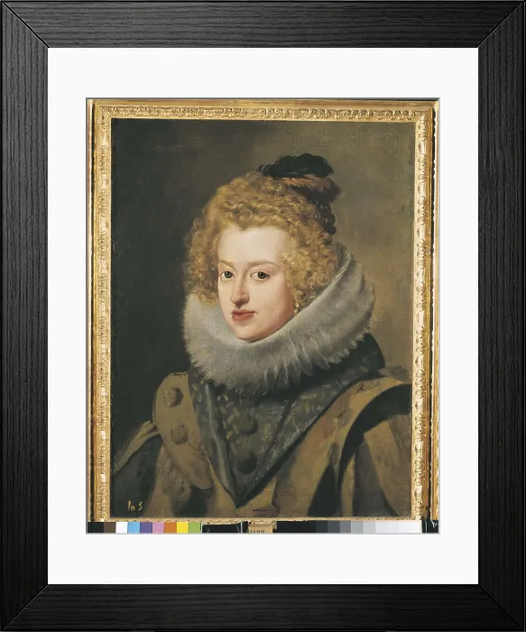 Framed Print : VELAZQUEZ, Diego Rodrguez de Silva (1599-1660). The Infanta Maria of Austria, Queen of Hungary. 1630. Baroque art. Oil on canvas. SPAIN. Madrid. Prado Museum