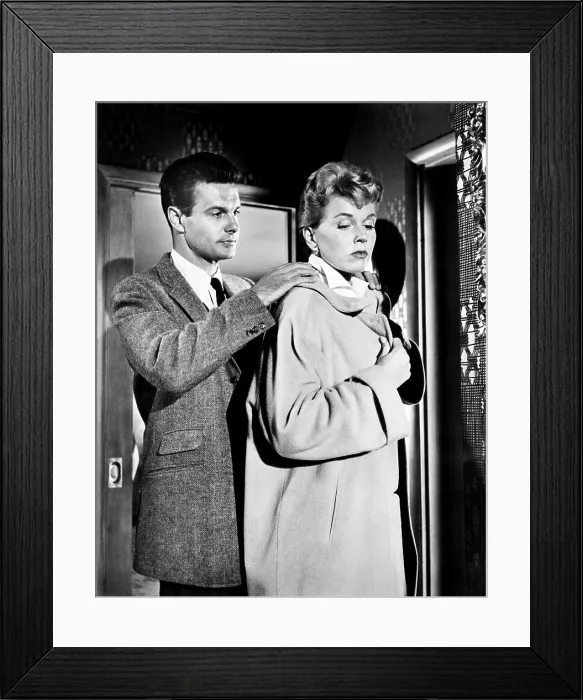 Framed Print : JULIE, from left, Louis Jourdan, Doris Day, 1956