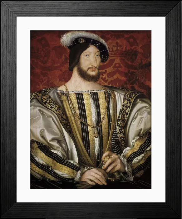 Framed Print : CLOUET, Jean (1475-1541). Portrait of Franois I, King of France. ca. 1515 - ca. 1540. Oil on wood. FRANCE. Paris. Louvre Museum. AISA / Everett Collection**US SALES ONLY** Framed Print : CLOUET, Jean (1475-1541). Portrait of Franois I, King of France. ca. 1515 - ca. 1540. Oil on wood. FRANCE. Paris. Louvre Museum. AISA / Everett Collection**US SALES ONLY**