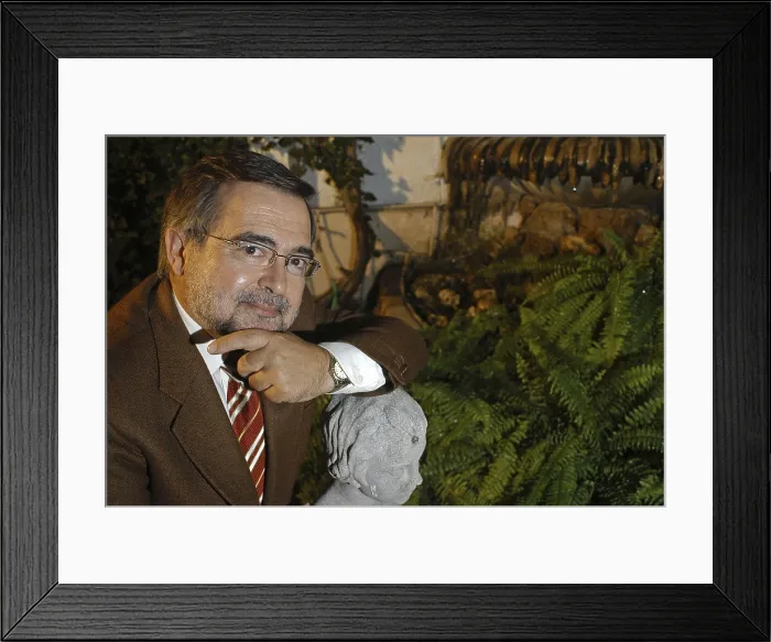 Framed Print : CALVO POYATOJos (1951). Politicianhistorian and novelist. 2005. Oscar Elias / AISA / Everett Collection (184446)**US SALES ONLY**