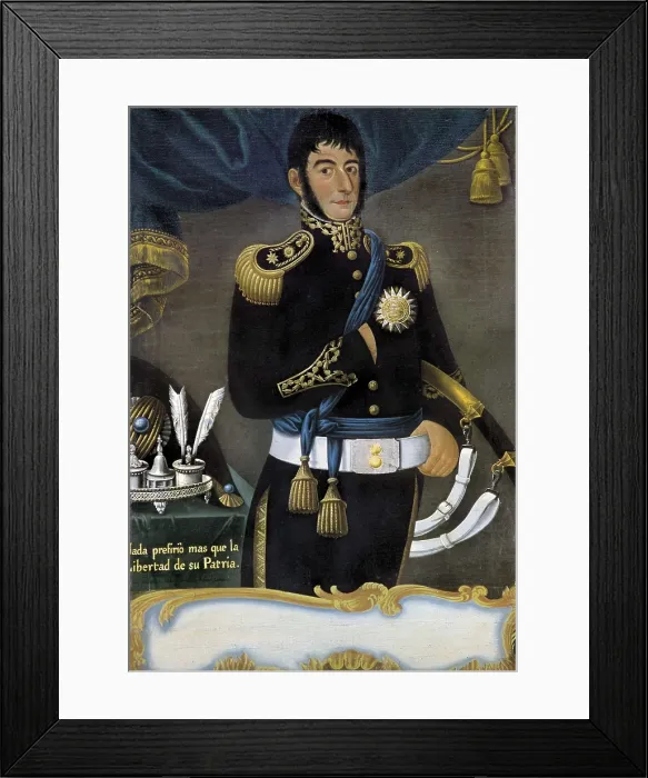 Framed Print : GIL DE CASTRO, Jos (1785-1841). Portrait of Jose de San Martin. Oil on canvas. ARGENTINA. Buenos Aires. National Historical Museum of the Town Council Framed Print : GIL DE CASTRO, Jos (1785-1841). Portrait of Jose de San Martin. Oil on canvas. ARGENTINA. Buenos Aires. National Historical Museum of the Town Council