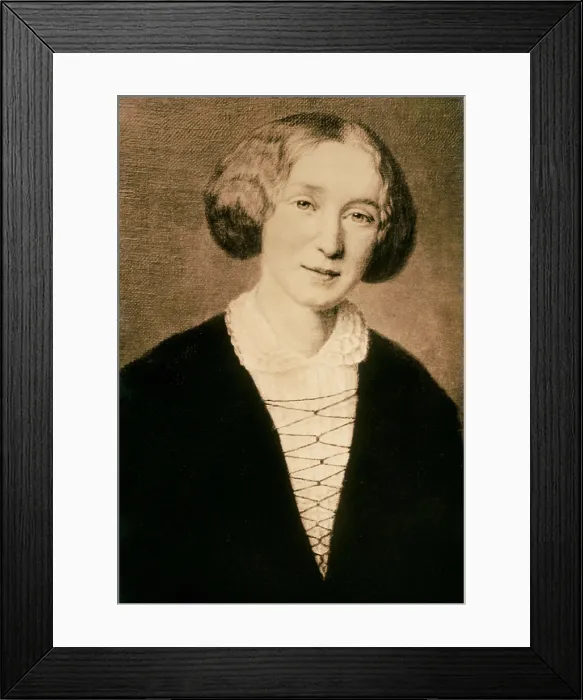 Framed Print : ELIOT, George (1819-1880). AISA / Everett Collection**US SALES ONLY**