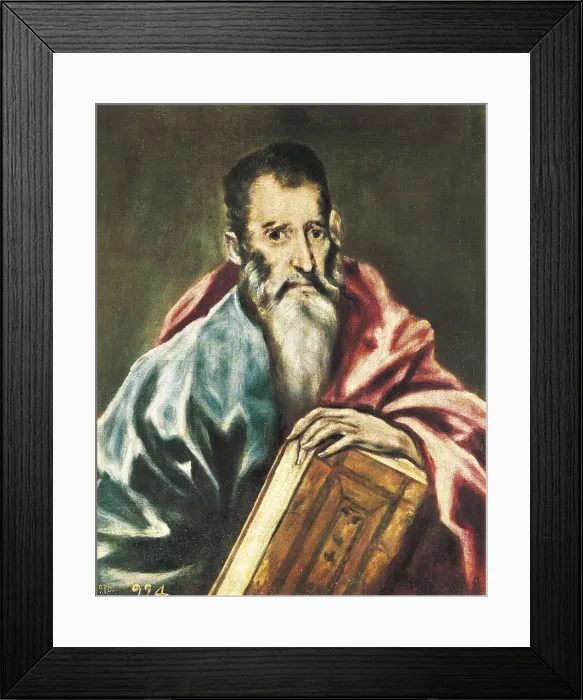 Framed Print : Greco, Domnikos Theotokpoulos, called El (1541-1614). Saint Paul. 1590 - 1595. Mannerism art. Oil on canvas. SPAIN. Madrid. Prado Museum. AISA / Everett Collection**US SALES ONLY**