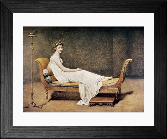 Framed Print : David, Jacques-Louis (1748-1825). Madame Recamier. 1800. Neoclassicism. Oil on canvas. FRANCE. Paris. Louvre Museum. AISA / Everett Collection**US SALES ONLY**