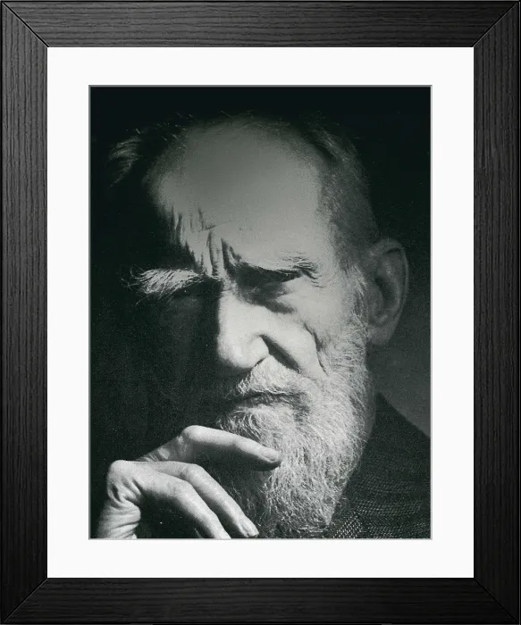 Framed Print : SHAW, George Bernard (1856-1950). Portrait of Bernard Shaw. AISA / Everett Collection**US SALES ONLY**