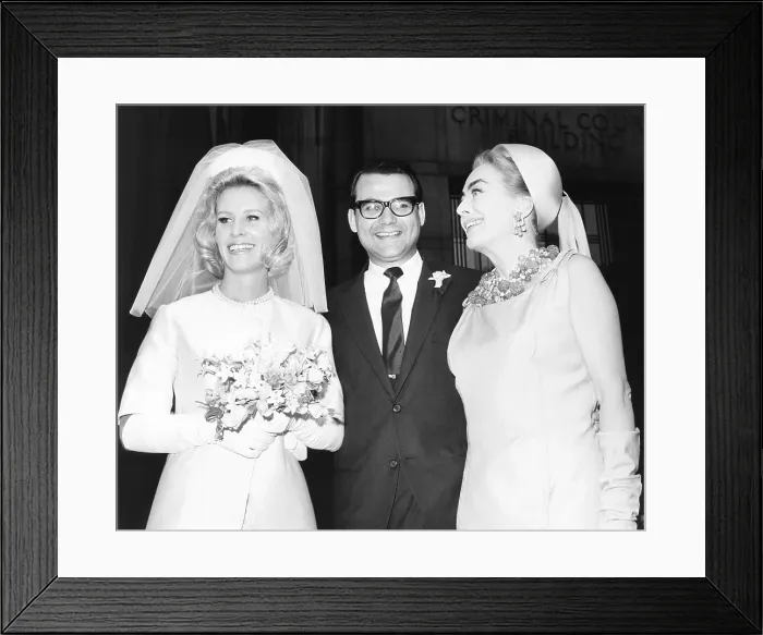 Framed Print : Christina Crawford and Harvey Medlinsky, were married in the Criminal Courts building in NYC Framed Print : Christina Crawford and Harvey Medlinsky, were married in the Criminal Courts building in NYC