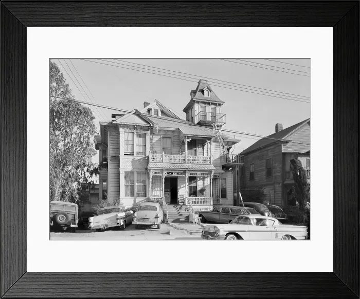 Framed Print : Los Angeles, 238 South Bunker Hill Avenue, Los Angeles, California, photograph by Jack E. Boucher, October 1960