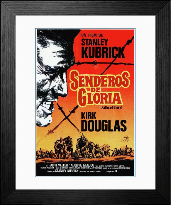 Framed Print : PATHS OF GLORY, (aka SENDEROS DE GLORIA), Kirk Douglas, 1957