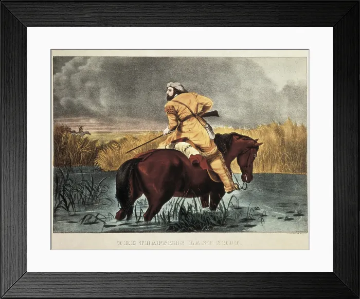 Framed Print : United States (19th c.). Trapper. Litography. UNITED STATES OF AMERICA. New York City. City Museum. AISA / Everett Collection**US SALES ONLY** Framed Print : United States (19th c.). Trapper. Litography. UNITED STATES OF AMERICA. New York City. City Museum. AISA / Everett Collection**US SALES ONLY**