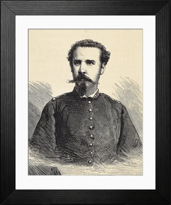 Framed Print : QUIJADA Y MUIZ, Amos (19th century). Spanish military man. Spain. Third Carlist War. Amos Quijada. Engraving. SPAIN. Madrid. National Library Framed Print : QUIJADA Y MUIZ, Amos (19th century). Spanish military man. Spain. Third Carlist War. Amos Quijada. Engraving. SPAIN. Madrid. National Library