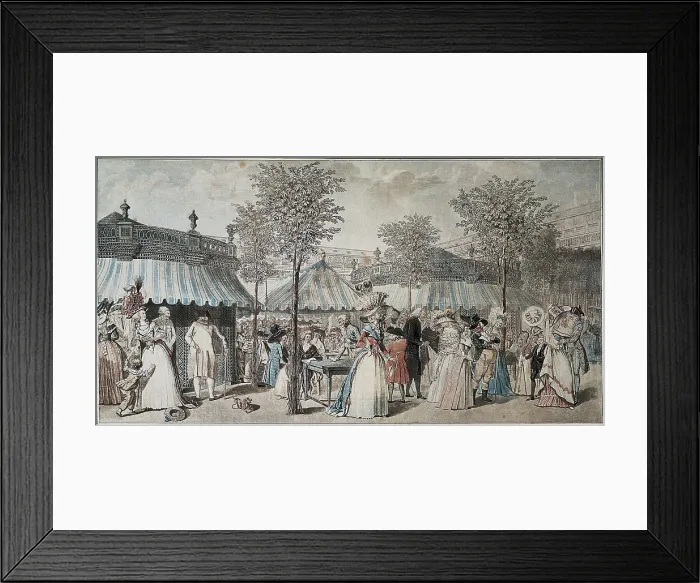 Framed Print : The Palais Royal Garden Walk. 1787. Litography. AISA / Everett Collection**US SALES ONLY** Framed Print : The Palais Royal Garden Walk. 1787. Litography. AISA / Everett Collection**US SALES ONLY**