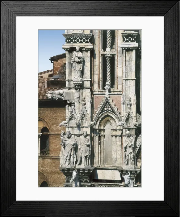 Framed Print : Duomo di Siena. 1150-1380. ITALY. TUSCANY. Siena. Cathedral. Faade detail, by Giovanni Pissano (1284-1299). Gothic art. Sculpture. AISA / Everett Collection**US SALES ONLY** Framed Print : Duomo di Siena. 1150-1380. ITALY. TUSCANY. Siena. Cathedral. Faade detail, by Giovanni Pissano (1284-1299). Gothic art. Sculpture. AISA / Everett Collection**US SALES ONLY**
