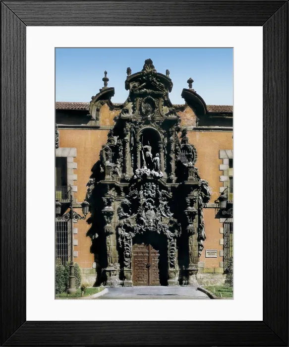 Framed Print : RIBERA, Pedro de (1683-1742). Saint Ferdinand's Hospice. SPAIN. MADRID (AUTONOMOUS COMMUNITY). Madrid. Saint Ferdinand's Hospice. Churrigueresque style. Entrance