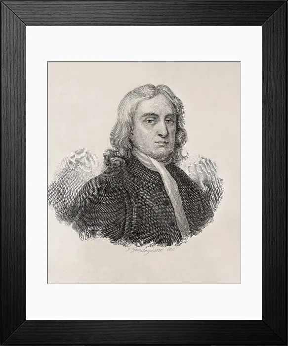 Framed Print : GUADAGNINI, Gaetano (1800-1860); Newton, Sir Isaac (1642-1727). Portrait of Isaac Newton, work by Gaetano Guadagnini. Engraving. ITALY. Milan Framed Print : GUADAGNINI, Gaetano (1800-1860); Newton, Sir Isaac (1642-1727). Portrait of Isaac Newton, work by Gaetano Guadagnini. Engraving. ITALY. Milan