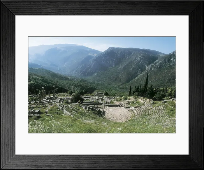 Framed Print : Theatre of Delphi. 2nd c. BC. GREECE. CENTRAL GREECE. PHOCIS. Delphi. Theatre (2nd c. BC). Hellenistic art. Architecture. AISA / Everett Collection**US SALES ONLY** Framed Print : Theatre of Delphi. 2nd c. BC. GREECE. CENTRAL GREECE. PHOCIS. Delphi. Theatre (2nd c. BC). Hellenistic art. Architecture. AISA / Everett Collection**US SALES ONLY**