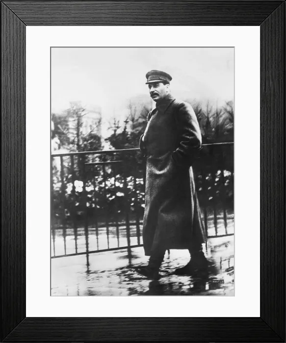 Framed Print : Comrade Josef Stalin, Premier of the Soviet Union, strolling in Red Square in a Spring rain. Moscow, May 18, 1932. (CSU_2015_11_1376) Framed Print : Comrade Josef Stalin, Premier of the Soviet Union, strolling in Red Square in a Spring rain. Moscow, May 18, 1932. (CSU_2015_11_1376)