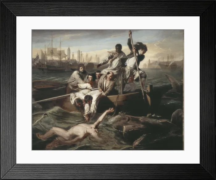 Framed Print : COPLEY, John Singleton (1738-1815). Watson and the Shark. 1778. Oil on canvas. UNITED STATES OF AMERICA. Washington. National Gallery of Art Framed Print : COPLEY, John Singleton (1738-1815). Watson and the Shark. 1778. Oil on canvas. UNITED STATES OF AMERICA. Washington. National Gallery of Art