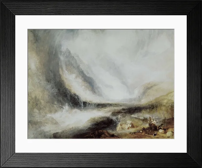 Framed Print : TURNER, Joseph Mallord William (1775-1851). Snowstorm and avalanche in Val d'Aosta. Romanticism. Oil on canvas. UNITED STATES OF AMERICA. Chicago. Art Institute of Chicago Framed Print : TURNER, Joseph Mallord William (1775-1851). Snowstorm and avalanche in Val d'Aosta. Romanticism. Oil on canvas. UNITED STATES OF AMERICA. Chicago. Art Institute of Chicago