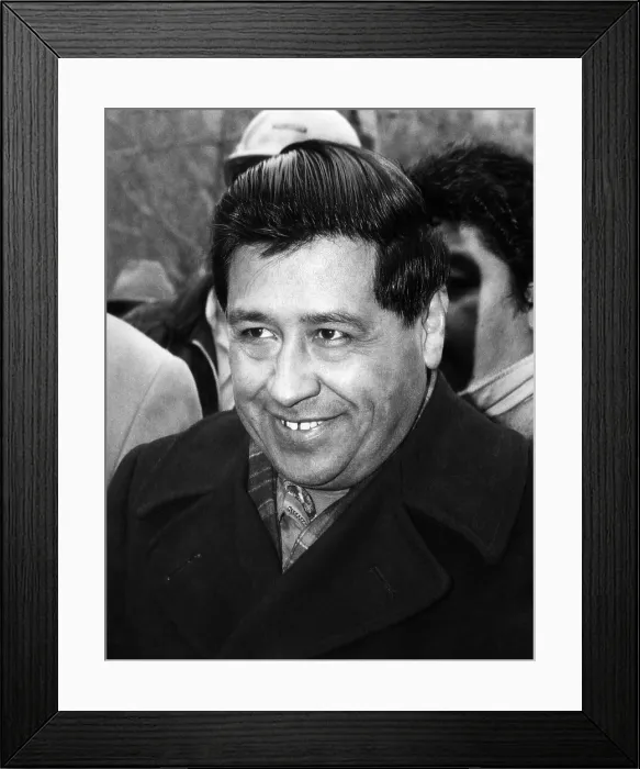 Framed Print : Cesar Chavez, president of the United Farm Workers, in New York, 1971. Courtesy: CSU Archives / Everett Collection