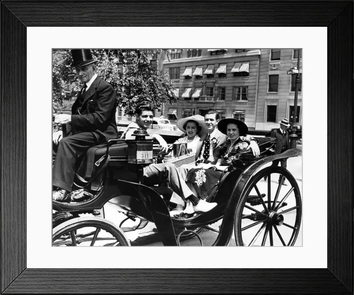 Framed Print : Socialities riding in Central Park, September 7, 1937. Courtesy: CSU Archives / Everett Collection