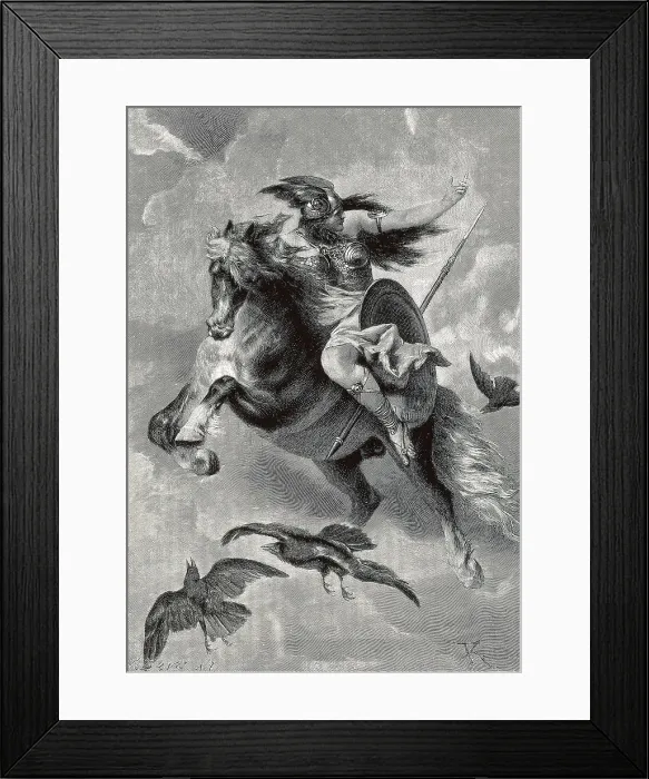 Framed Print : WAGNER, Richard (1813-1883). 'Die Walkre' (The Valkyrie), first day of the four operas 'Der Ring des Nibelungen' (The Ring of the Nibelung)