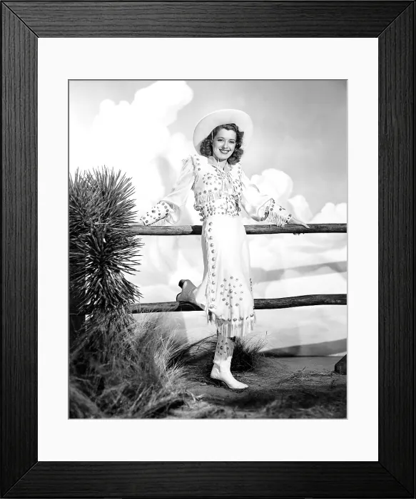 Framed Print : BUCK BENNY RIDES AGAIN, Ellen Drew, 1940