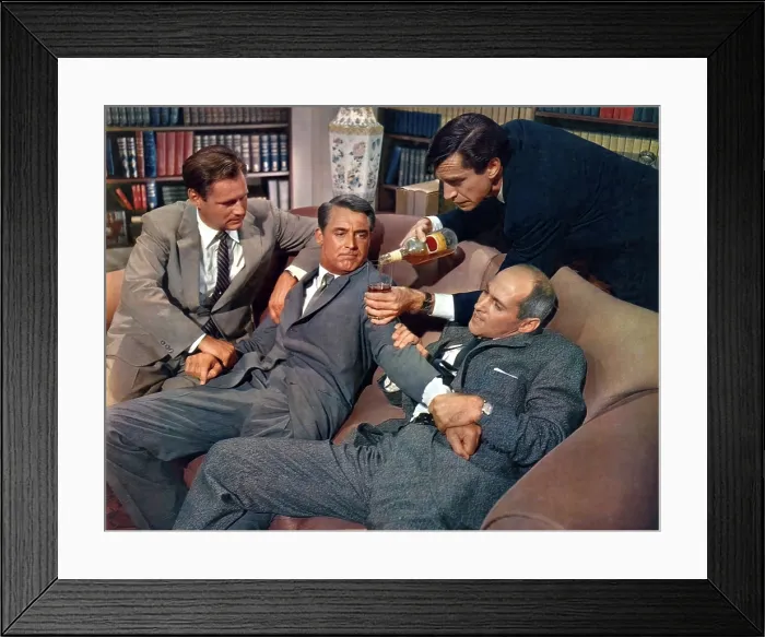 Framed Print : NORTH BY NORTHWEST, Adam Williams, Cary Grant, Martin Landau, Robert Ellenstein, 1959 Framed Print : NORTH BY NORTHWEST, Adam Williams, Cary Grant, Martin Landau, Robert Ellenstein, 1959