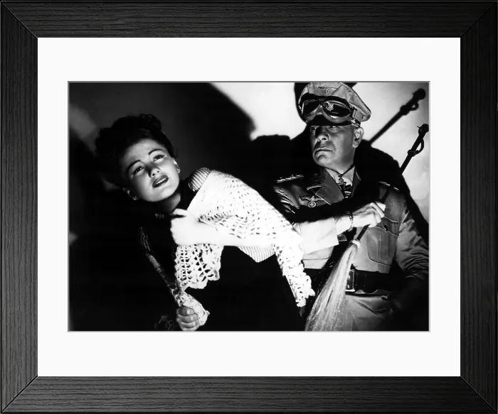 Framed Print : FIVE GRAVES TO CAIRO, Anne Baxter, Erich von Stroheim, 1943 Framed Print : FIVE GRAVES TO CAIRO, Anne Baxter, Erich von Stroheim, 1943
