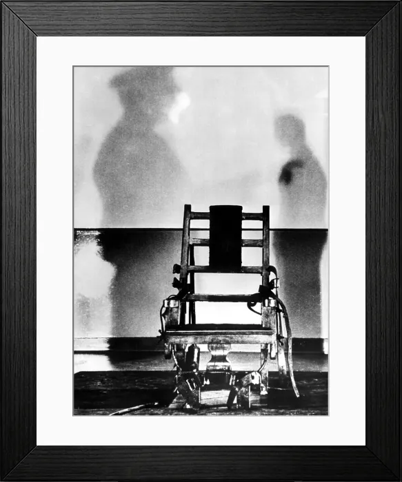 Framed Print : The electric chair that Julius and Ethel Rosenberg were executed in, Sing Sing Prison, 1953. Courtesy: CSU Archives / Everett Collection Framed Print : The electric chair that Julius and Ethel Rosenberg were executed in, Sing Sing Prison, 1953. Courtesy: CSU Archives / Everett Collection