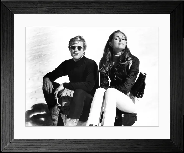 Framed Print : DOWNHILL RACER, from left: Robert Redford, Camilla Sparv, 1969