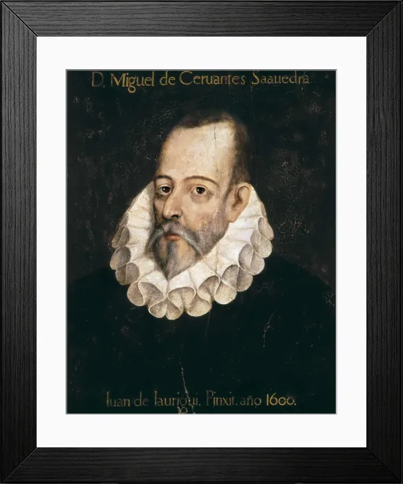 Framed Print : JAUREGUI, Juan de (1570-1641). Miguel de Cervantes Saavedra. 1600. Painting. SPAIN. Madrid. Spanish Royal Academy. AISA / Everett Collection**US SALES ONLY** Framed Print : JAUREGUI, Juan de (1570-1641). Miguel de Cervantes Saavedra. 1600. Painting. SPAIN. Madrid. Spanish Royal Academy. AISA / Everett Collection**US SALES ONLY**
