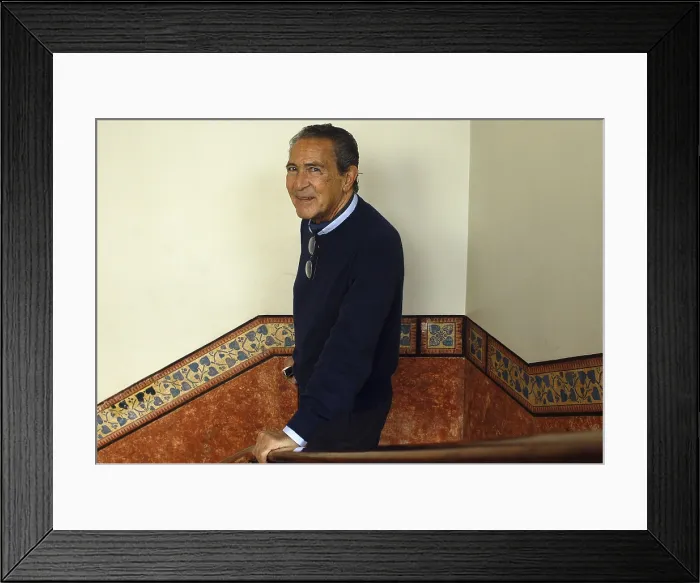Framed Print : GALAAntonio (1937). Spanish writer. 2005. Oscar Elias / AISA / Everett Collection (184467)**US SALES ONLY**