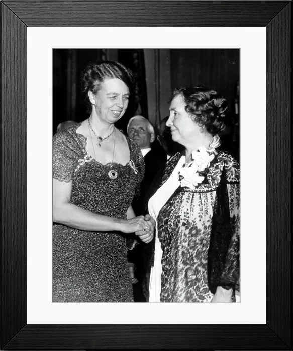 Framed Print : ELEANOR ROOSEVELT with Helen Keller in 1936.. Courtesy: CSU Archives  /  Everett Collection
