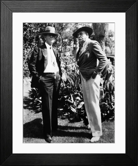 Framed Print : Emmett Dalton and Captain Tom Rynning, 1931. Courtesy: CSU Archives / Everett Collection