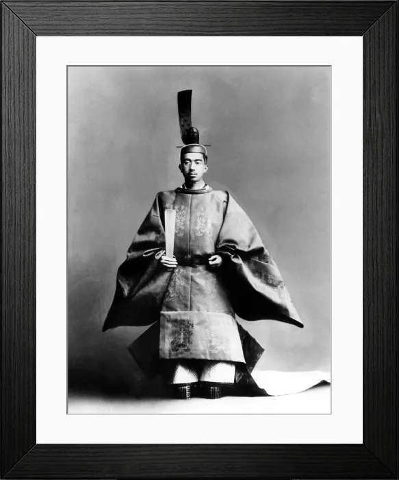 Framed Print : Emperor Hirohito dressed for his coronation ceremony in 1928.. Courtesy: CSU Archives / Everett Collection Framed Print : Emperor Hirohito dressed for his coronation ceremony in 1928.. Courtesy: CSU Archives / Everett Collection