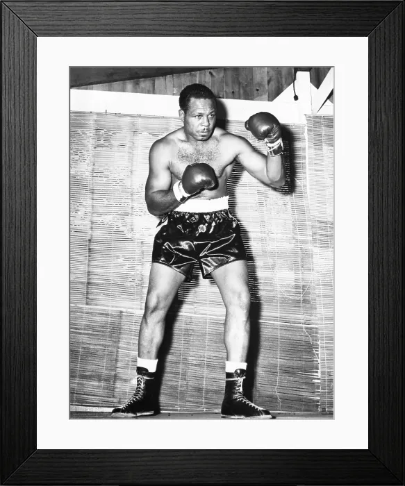 Framed Print : Archie Moore at Kenwood Camp, while training for his match with Rocky Marciano. Aug. 31, 1955 Framed Print : Archie Moore at Kenwood Camp, while training for his match with Rocky Marciano. Aug. 31, 1955