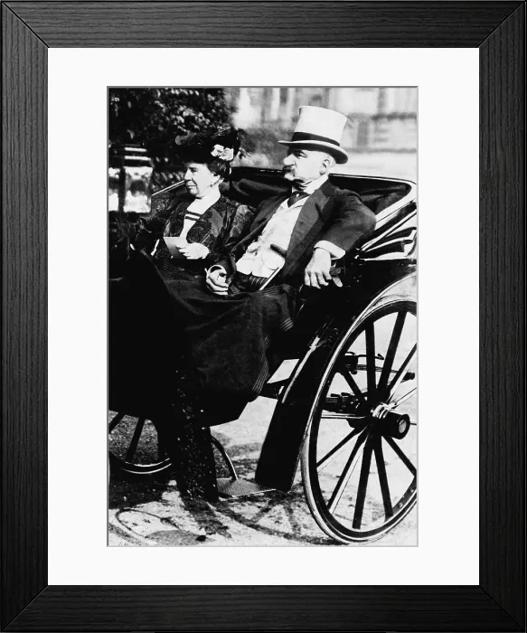 Framed Print : John Pierpont Morgan Sr. with his wife, Frances Louisa Tracy Morgan, ca. 1900. They had one son and three daughters between 1866 and 1873. (CSU_2015_11_1512)