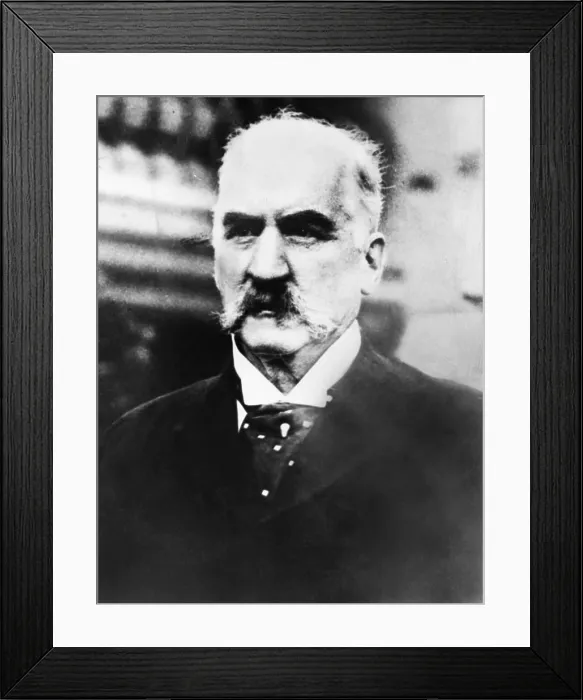 Framed Print : John Pierpont Morgan Sr. ca. 1900 at the height of his fame and influence