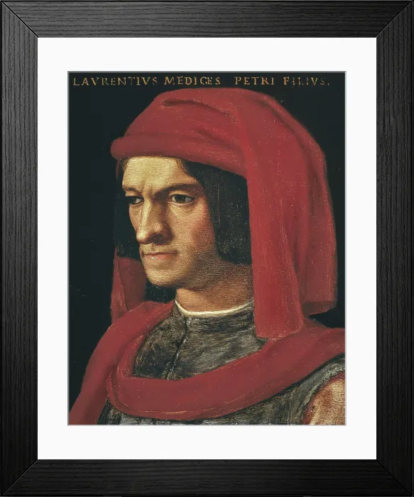 Framed Print : BRONZINO, Agnolo di Cosimo di Mariano, also called Il (1502-1572). Portrait of Lorenzo the Magnificent. 16th c. Mannerism art. Oil. ITALY. Florence. Medici-Riccardi Palace Museum Framed Print : BRONZINO, Agnolo di Cosimo di Mariano, also called Il (1502-1572). Portrait of Lorenzo the Magnificent. 16th c. Mannerism art. Oil. ITALY. Florence. Medici-Riccardi Palace Museum