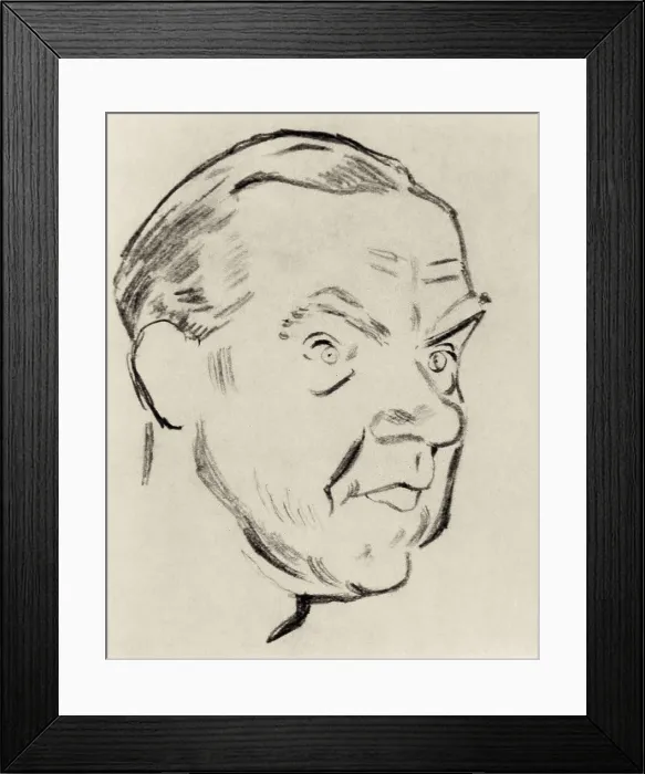 Framed Print : LOW, David (1891-1963). Graham Greene. 1959. Portrait. Drawing. UNITED KINGDOM. London. National Portrait Gallery. AISA / Everett Collection - Image has fine art copyright