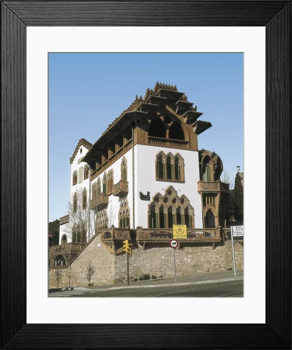 Framed Print : RUBI I BELLVER, Joan (1870-1952). House Roviralta or El Frare Blanc. 1903-1913. SPAIN. CATALONIA. Barcelona. Roviralta House. Modernism. Architecture