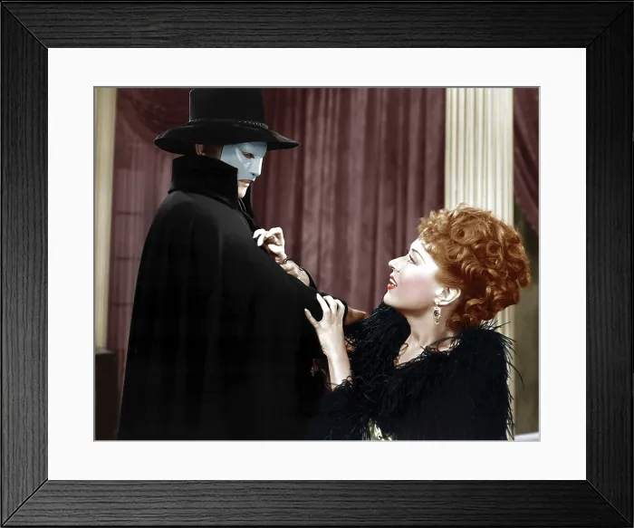 Framed Print : PHANTOM OF THE OPERA, from left: Claude Rains, Jane Farrar, 1943