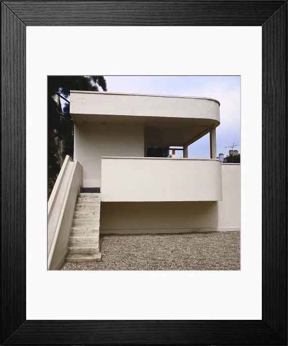 Framed Print : LE CORBUSIER, Charles-douard Jeanneret, named (1887-1965). La Roche-Jeanneret Villa. FRANCE. Paris. La Roche-Jeanneret Villa. Terrace. Rationalism. Architecture
